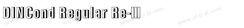 DINCond Regular Re字体转换